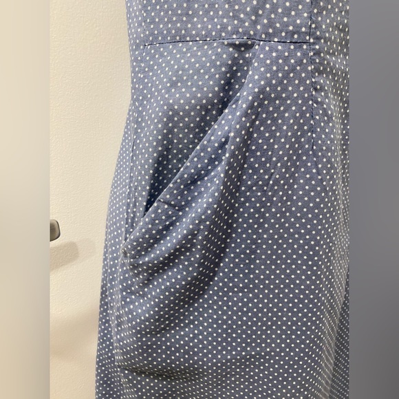 Blue polka dot ruffle dress - Picture 4 of 7